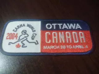 _ Нашивка шеврон Чемпионат мира по хоккею CARHA World Cup 2004 Оттава Канада