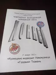_ Кузнецкие медведи - Газовик Тюмень 2011/2012