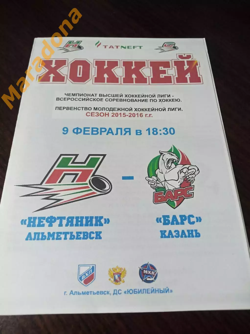 _ Нефтяник Альметьевск - Барс Казань 2015/2016 1-й вид