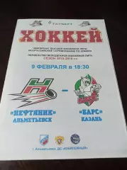 _ Нефтяник Альметьевск - Барс Казань 2015/2016 1-й вид