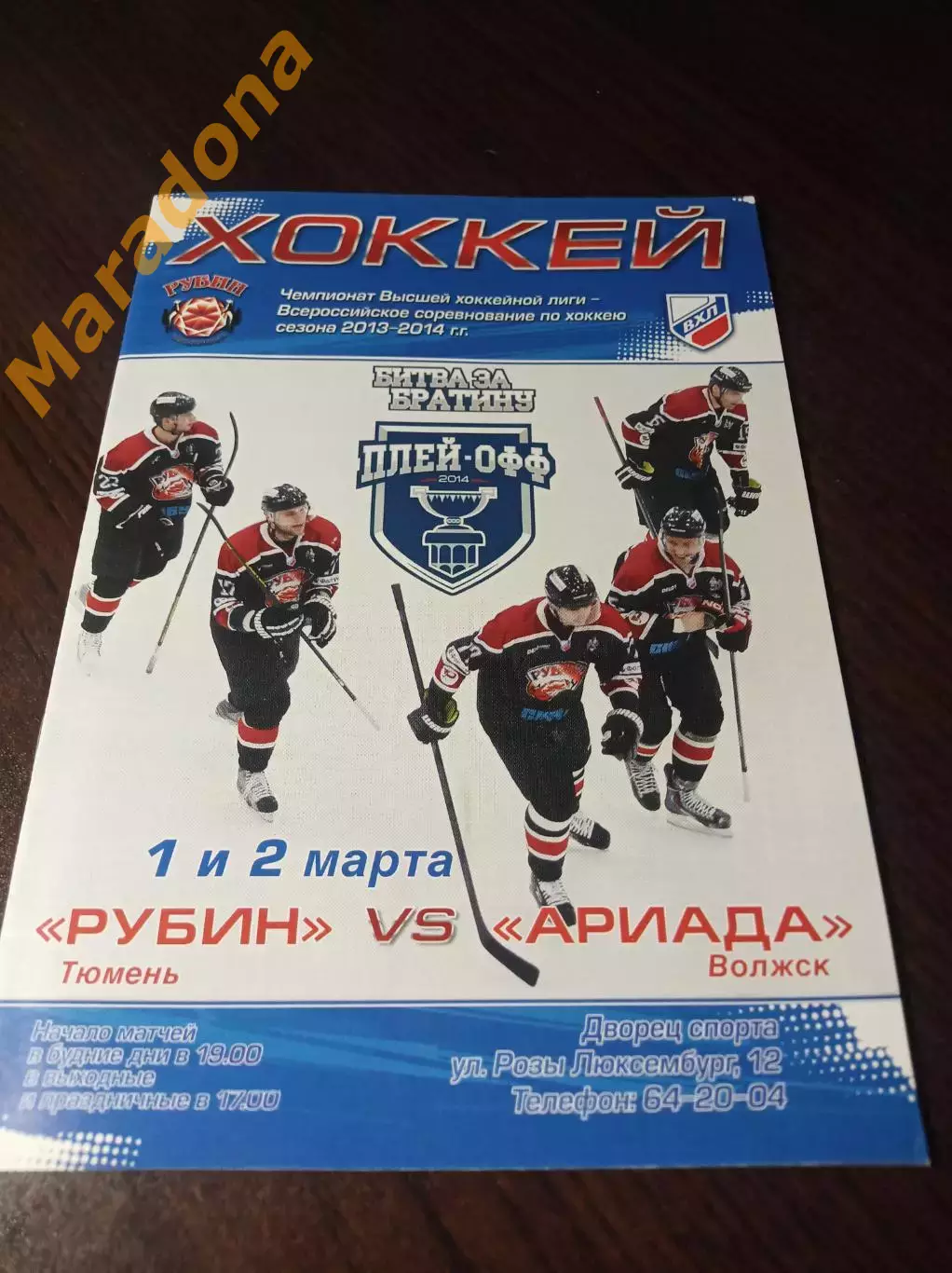 _ Рубин Тюмень - Ариадна Волжск 2013/2014 Плей-офф