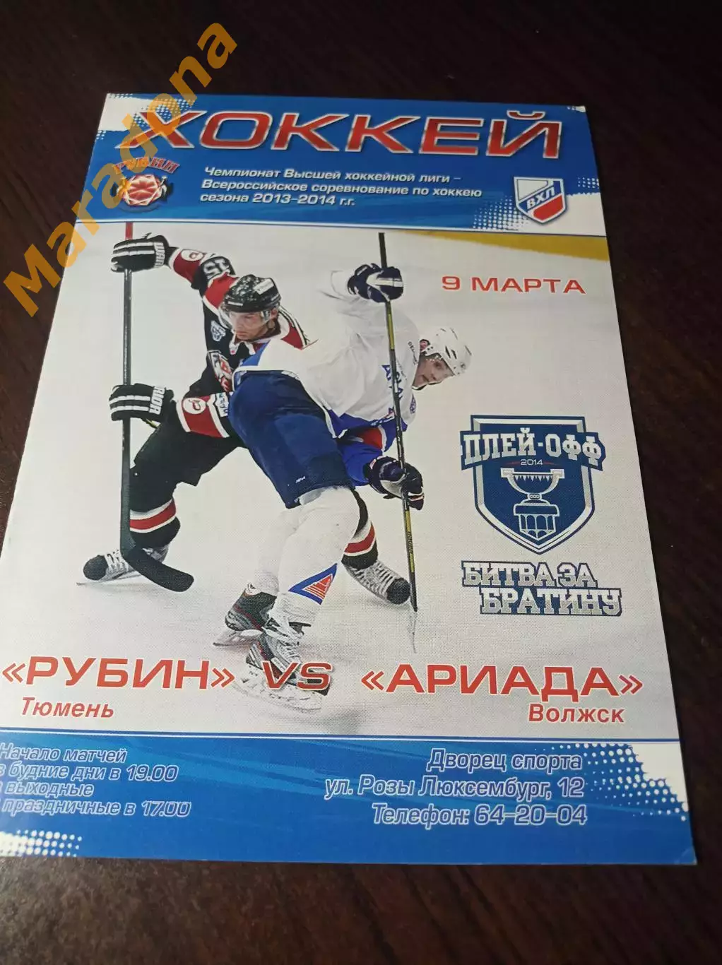 _ Рубин Тюмень - Ариадна Волжск 2013/2014 Плей-офф