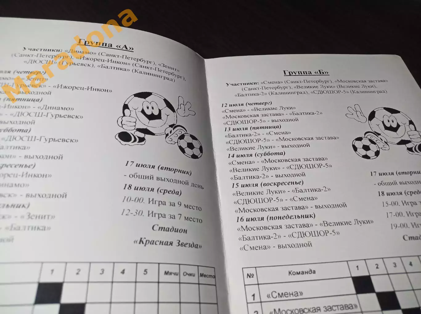 _ Калининград юноши 2016 Зенит Динамо Санкт-Петербург Великие Луки Гурьевск 1