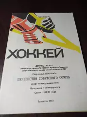 _ Тольятти 1984/1985