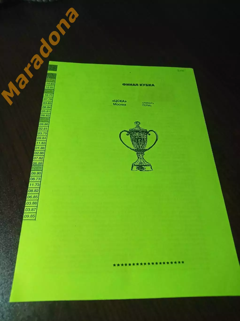 _ ЦСКА Москва - Амкар Пермь 2008 Кубок