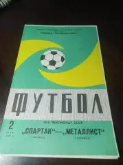 Спартак Москва - Металлист Харьков 1982