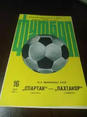 Спартак Москва - Пахтакор Ташкент 1982