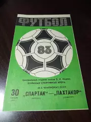 Спартак Москва - Пахтакор Ташкент 1983