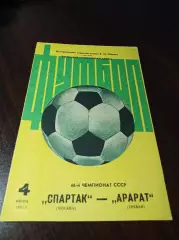 Спартак Москва - Арарат Ереван 1983