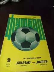 Спартак Москва - Нистру Кишинёв 1983