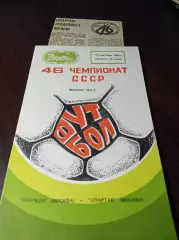 Торпедо Москва - Спартак Москва 1983 + вырезка