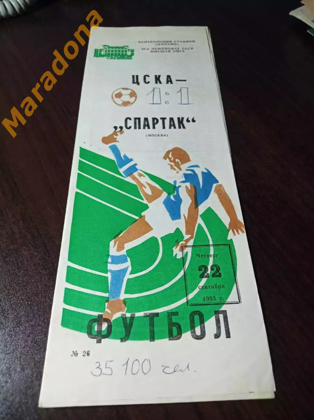 ЦСКА Москва – Спартак Москва 1983
