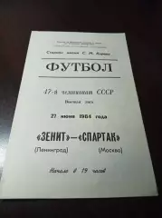 Зенит Ленинград - Спартак Москва 1984