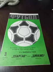 Спартак Москва - Динамо Москва 1984