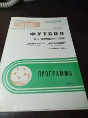 Спартак Москва - Металлист Харьков 1985