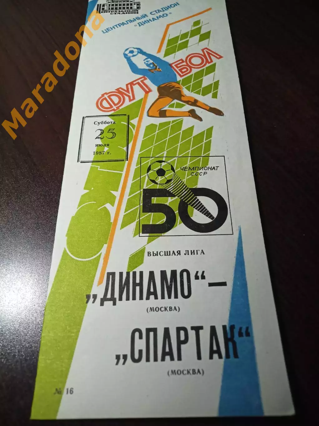 Динамо Москва - Спартак Москва 1987