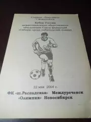 _ Распадская Междуреченск - Олимпик Новосибирск 2004 Кубок