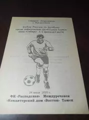 _ Распадская Междуреченск - Восток Томск 2005 Кубок
