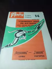 _ Фрунзенец Сумы - Говерла Ужгород 1973