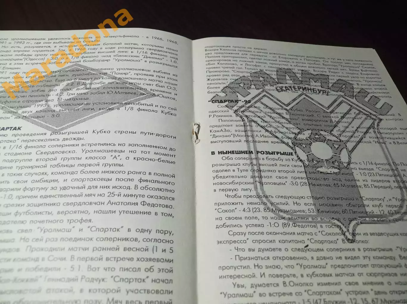 _ Уралмаш Екатеринбург - Спартак Москва - 1995 Кубок 1
