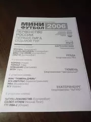 _ 1Л 7 тур Тюмень Екатеринбург 2006 Уфа Сыктывкар Курган Муравленко Югорск Ревда