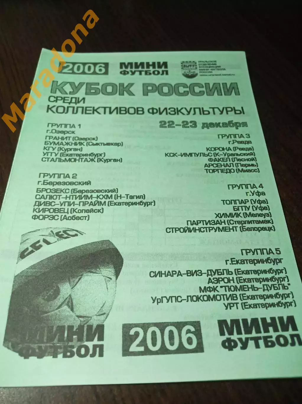 _ Кубок Екат Уфа 2006 Сыктывкар Курган Пермь Миасс Тюмень Стерлитамак Мелеуз