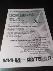 _ 1Л 10 тур Тюмень Берёз. 2010 Екатеринбург Курган Сыктывкар Пермь Югорск Ревда