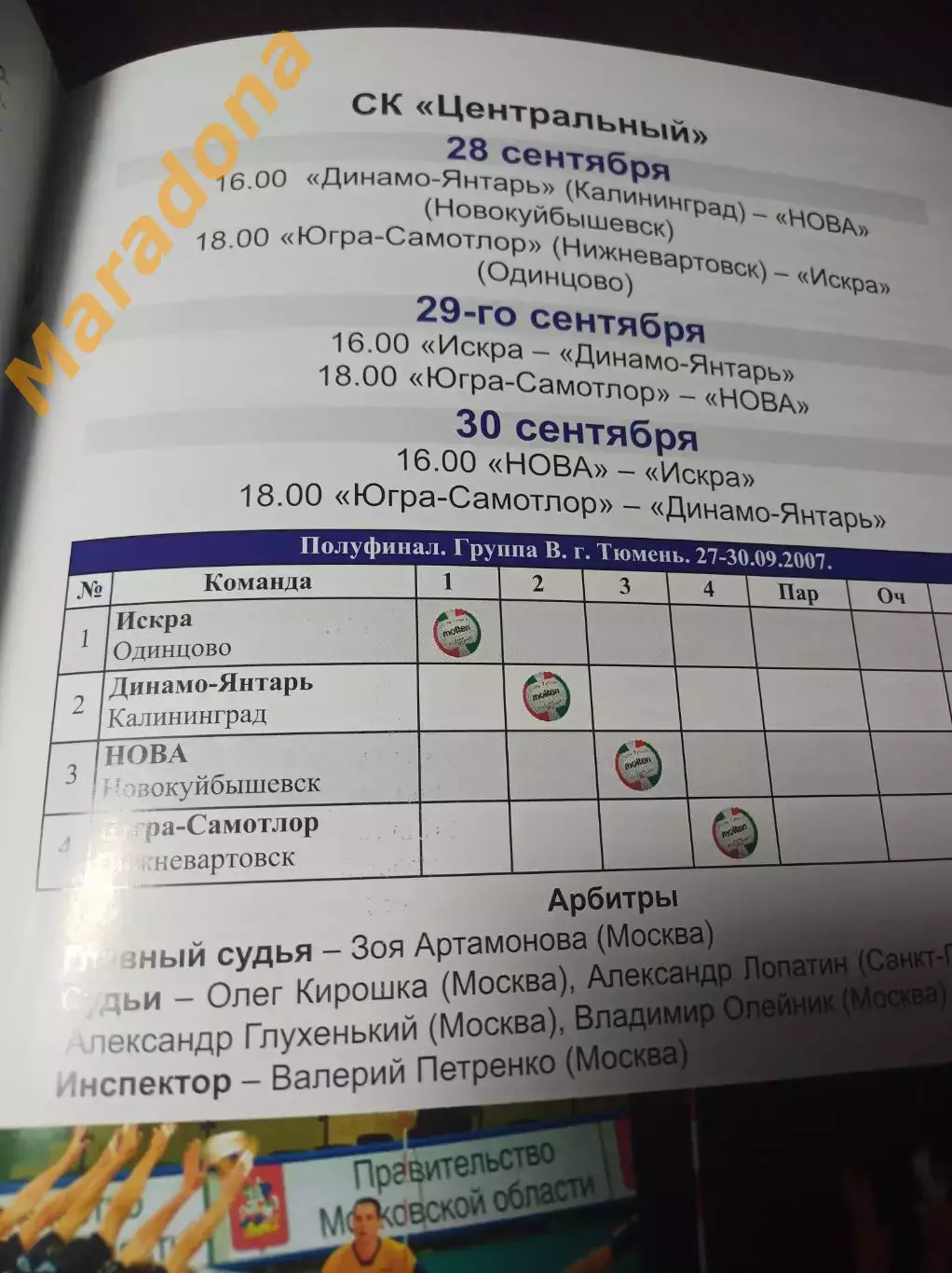 _ Кубок Тюмень 2007 Нижневартовск Калининград Новокуйбышевск Одинцово 1