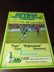 _ Томь Томск - Нефтехимик Нижнекамск 2002