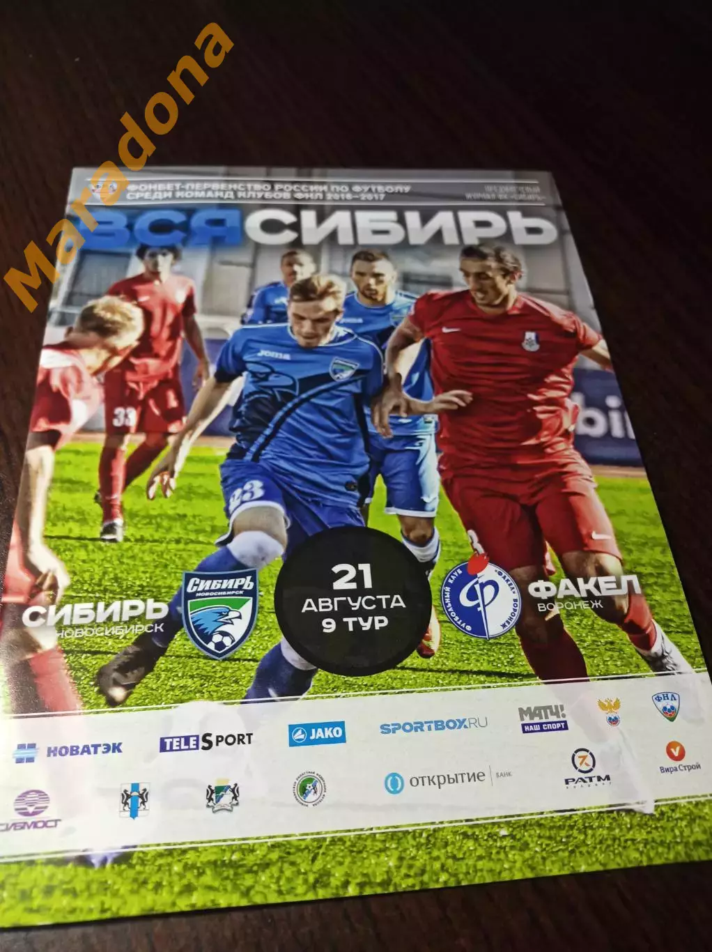 _ Сибирь Новосибирск - Факел Воронеж 2016