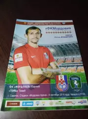 _ Мордовия Саранск - Томь Томск 2018