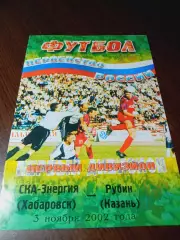 _ СКА Энергия Хабаровск - Рубин Казань 2002
