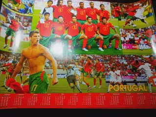 _ постер плакат сборная Португалия Евро 2004 Рональдо В мире футбола