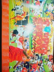 _ постер плакат сборная Голландия Евро 2004 Ван Нистелрой В мире футбола