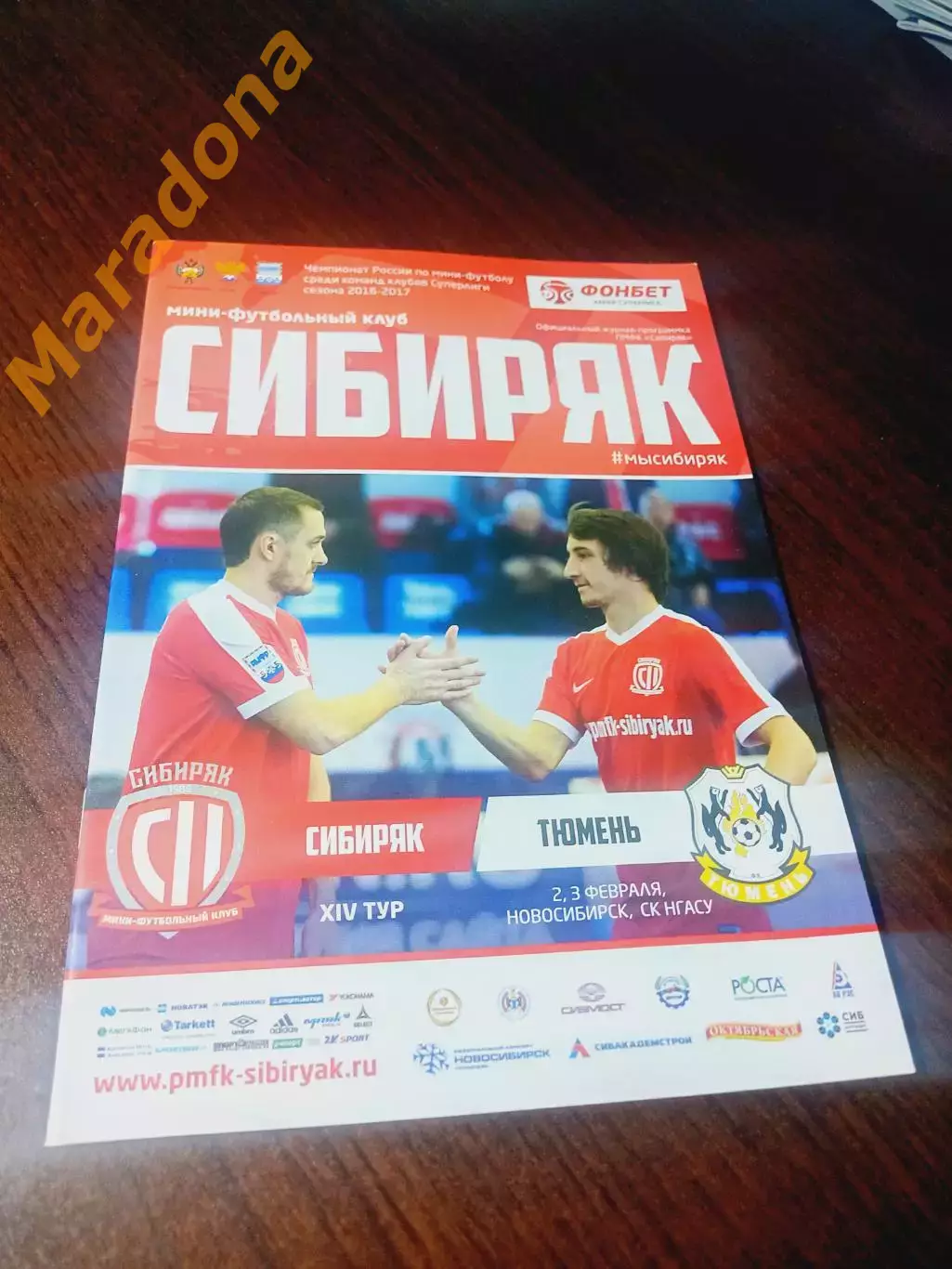 _ Сибиряк Новосибирск - Тюмень 2016/2017