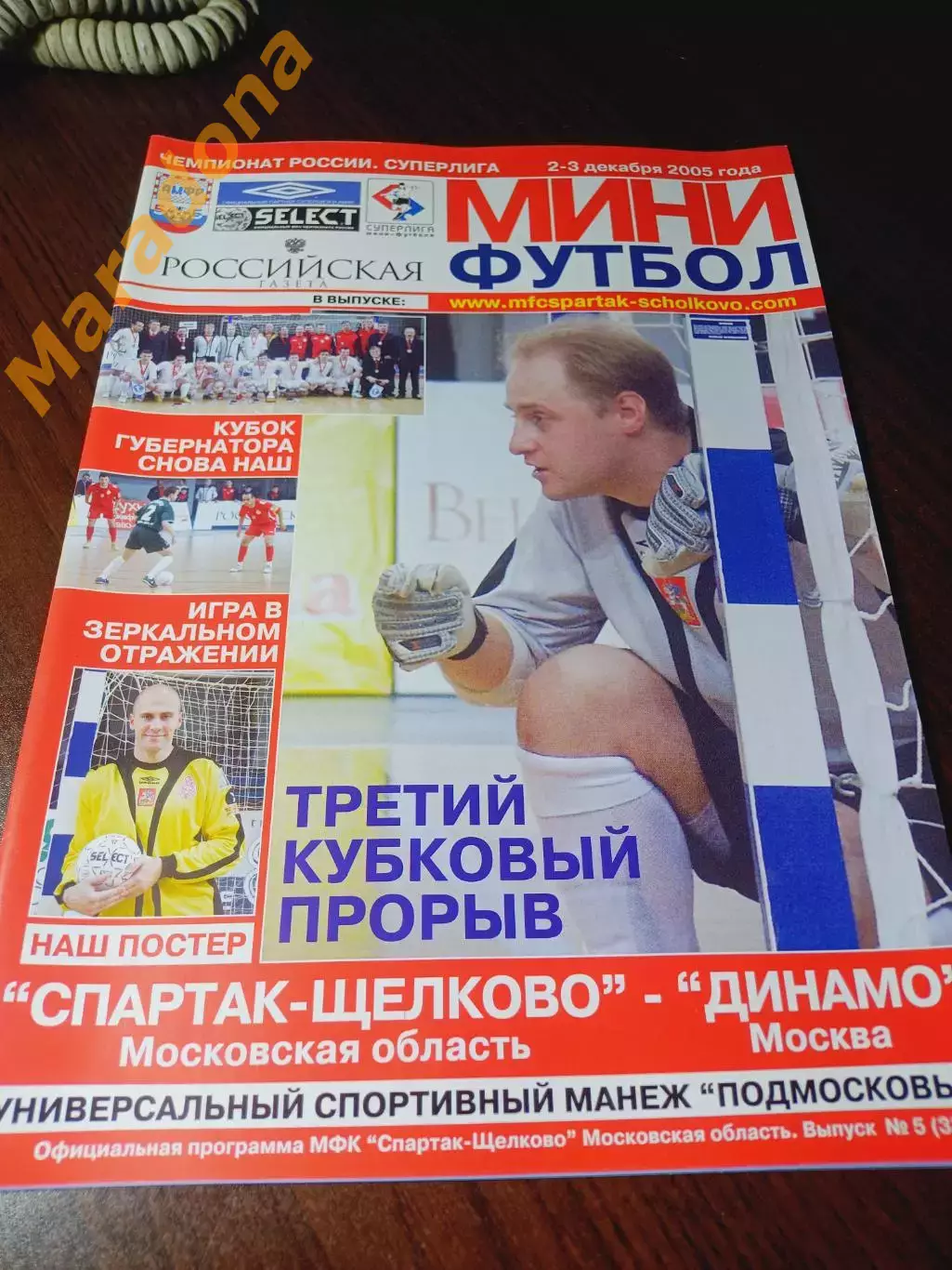 _ Спартак Щелково - Динамо Москва 2005/2006 постер Бужор