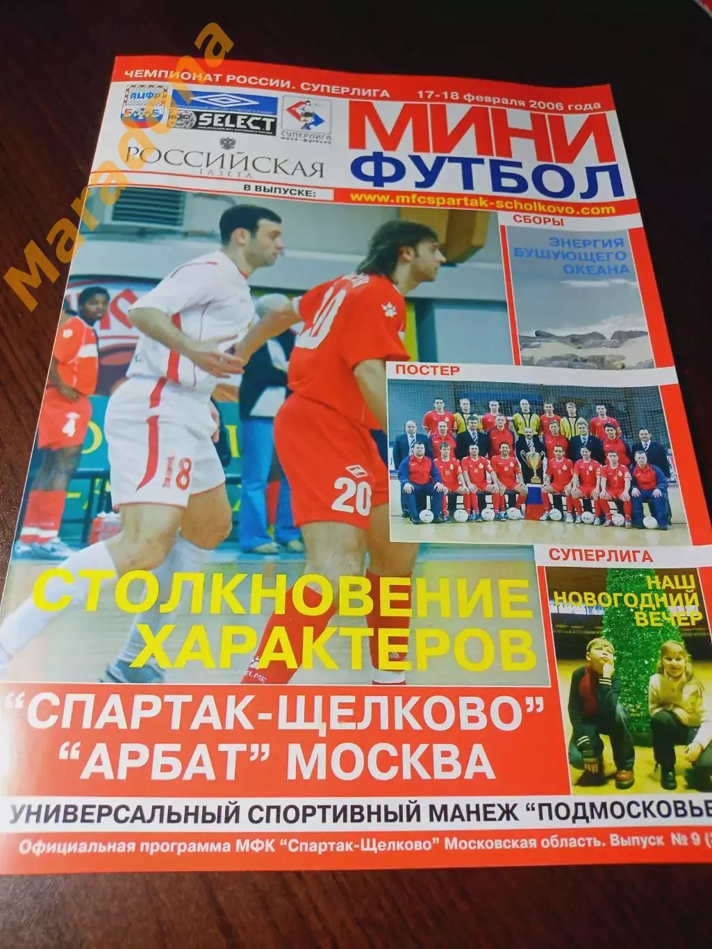 _ Спартак Щелково - Арбат Москва 2005/2006 постер МФК