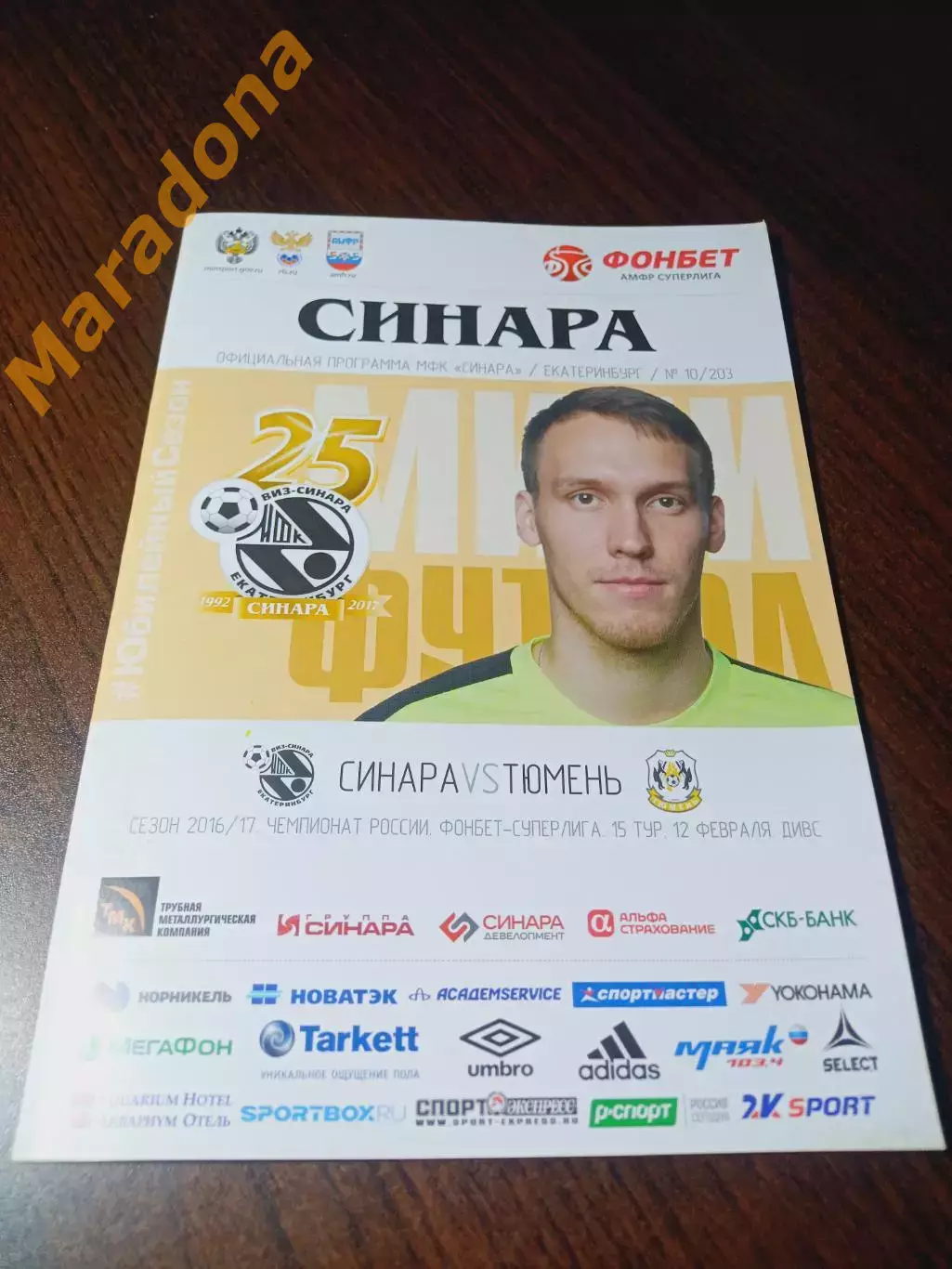 _ ВИЗ-Синара Екатеринбург - Тюмень 2016/2017