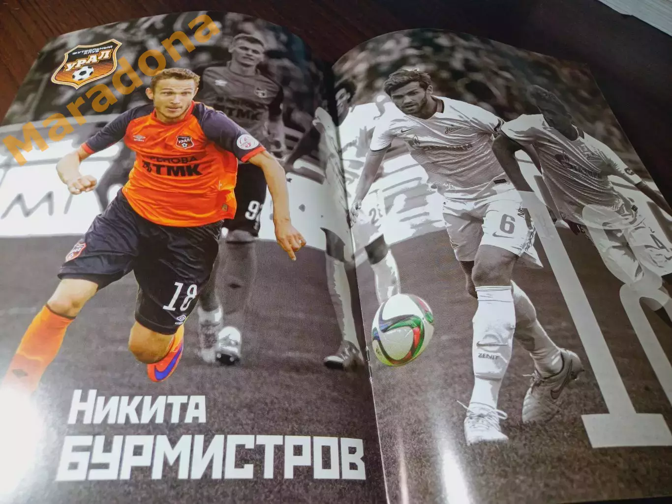 Урал Екатеринбург - Мордовия Саранск 2015 постер Бурмистров 1