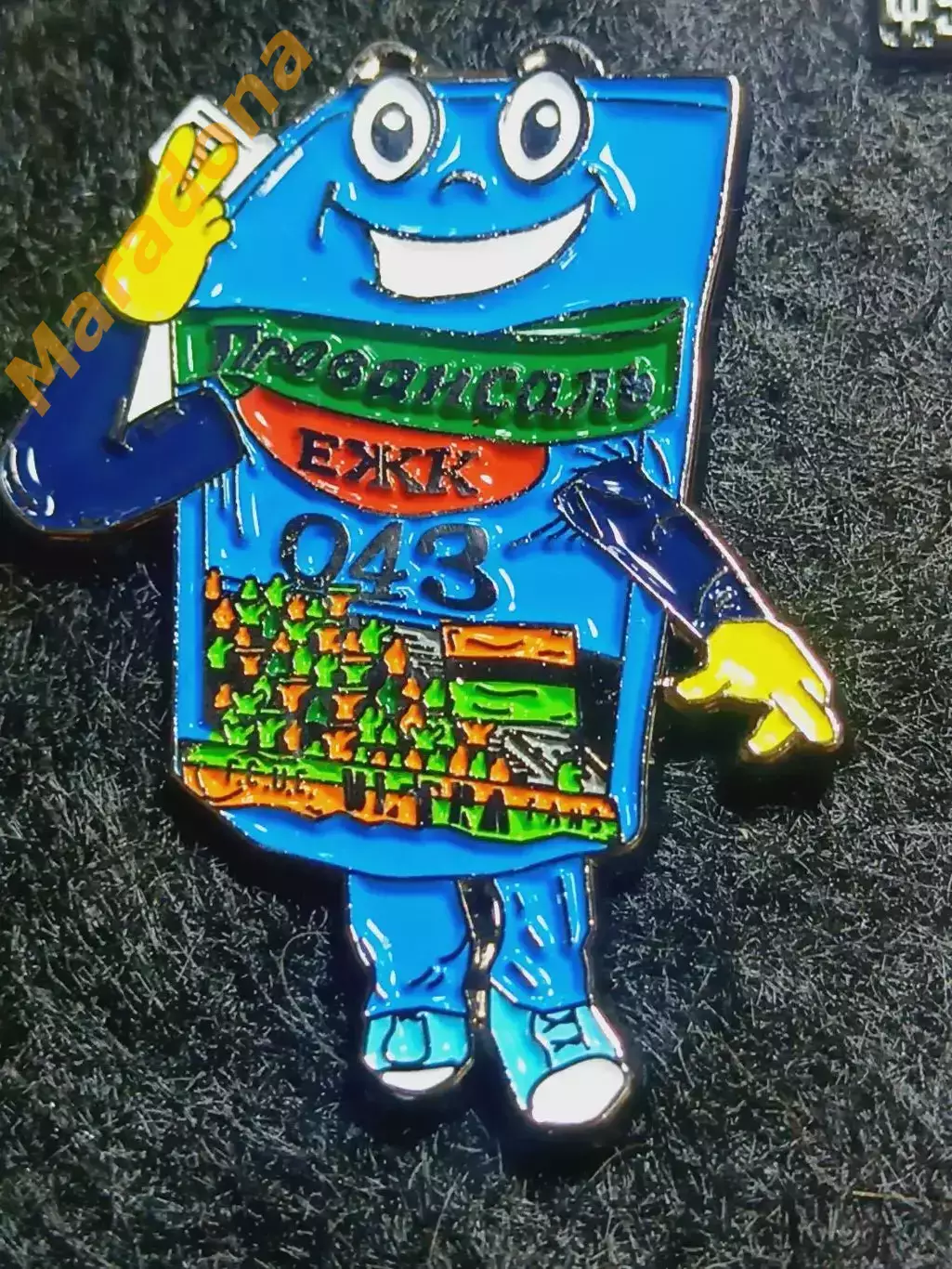 маскот талисман Провансаль ЕЖК 0Ч3 оранжево-чёрно-зелёные Уралмаш Екатеринбург