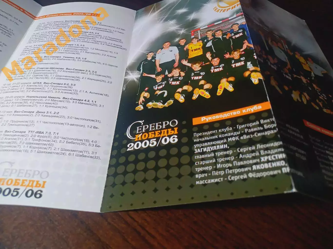 ВИЗ-Синара Екатеринбург 2005/2006 Серебро Победы 1