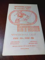 Уралмаш Свердловск - Дружба Йошкар-Ола 1983