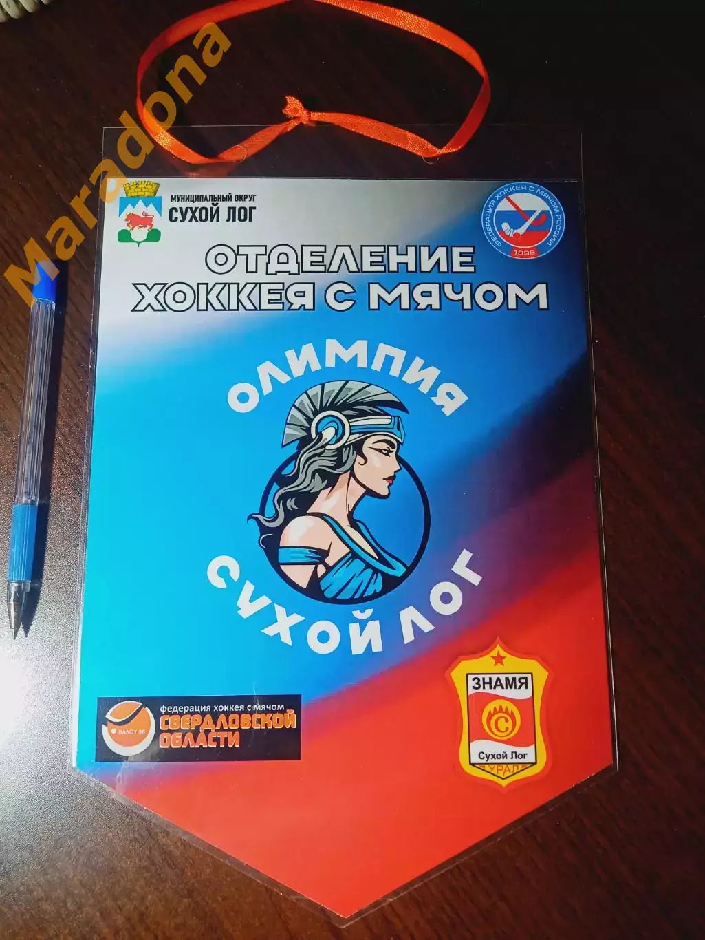 Вымпел хоккей с мячом Олимпия Сухой Лог 2025/2026 Свердловская область