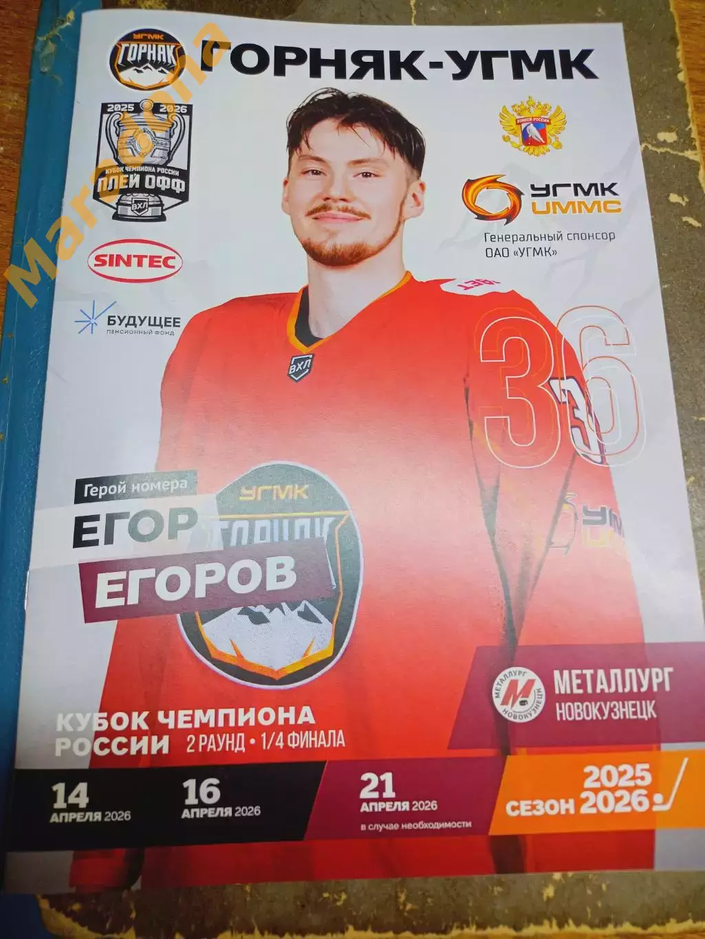 Горняк-УГМК Верхняя Пышма - Металлург Новокузнецк 2025/2026 Плей-офф