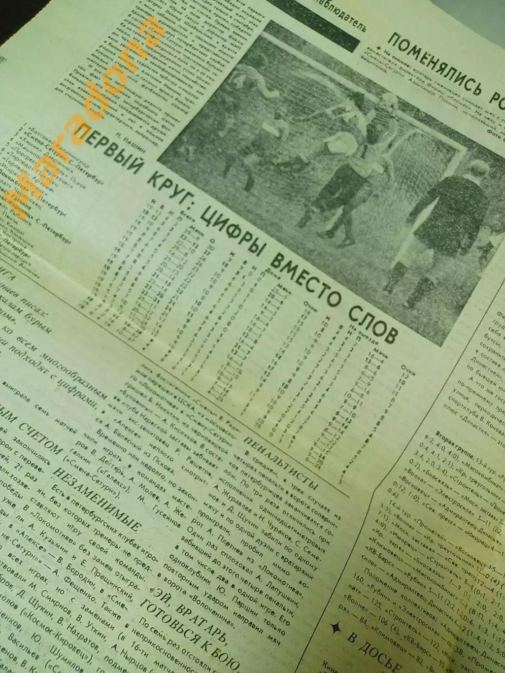 Футбольный наблюдатель Петербург #16 1992 Спартак+Торпедо Москва-Зенит Романцев 1
