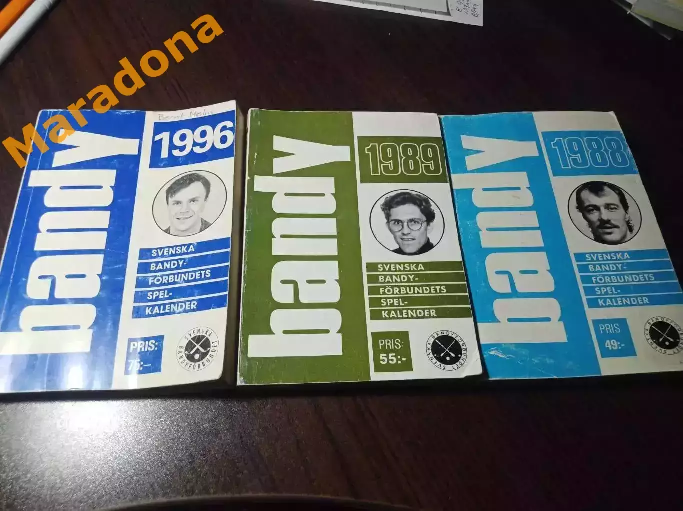 Хоккей с мячом Федерация Швеции 1987/88 1988/1989 1995/1996