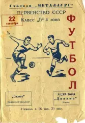 Салют Каменск-Уральский - Динамо Киров 1963