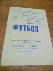 _ Нефтяник Тюмень - Химик Дзержинск 1975