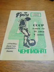 _ Уралец Нижний Тагил - Ходжент Ленинабад Узбекистан 1977