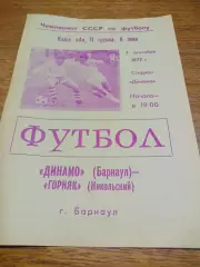 _ Динамо Барнаул - Горняк Никольский Казахстан 1977